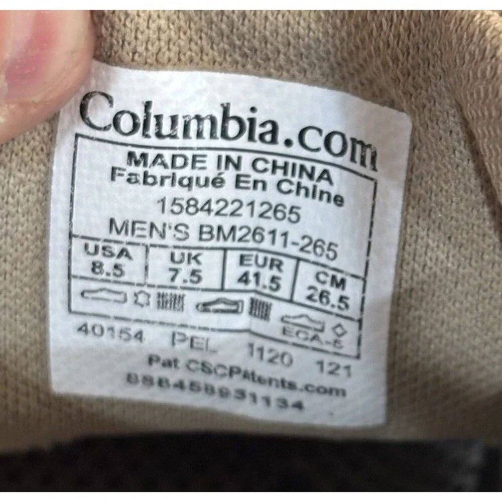 Columbia PFG Boatdrainer Men's 8.5 Beige Blood 'N Guts Techlite Shoes BM2611-265